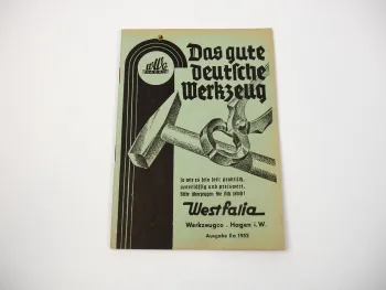 Wwco Westfalia Werkzeug Katalog Werkzeugco Hagen 1952