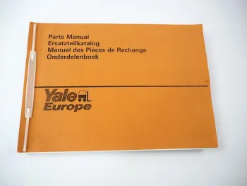 Yale GP GLP GDP 20 25 30 RF TF Gabelstapler Parts Manual Ersatzteilliste