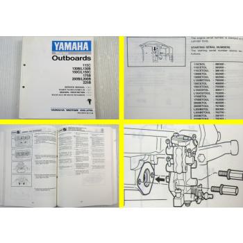Yamaha 115C 130B 150C 175B 200B 225B Werkstatthandbuch Service Manual 1990