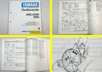 Yamaha 20C 25D 30A Werkstatthandbuch Wartung Außenbordmotor Service Manual