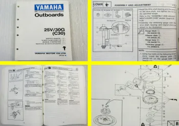 Yamaha 25V 30G C30 Werkstatthandbuch Wartungsanleitung Service Manual 1992