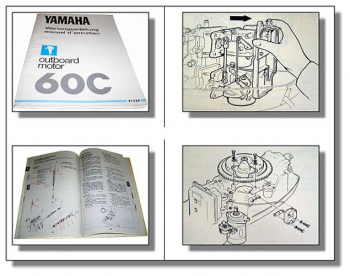 Yamaha 60C Außenbordmotor Werkstatthandbuch Wartungsanelitung Manuel d entrien