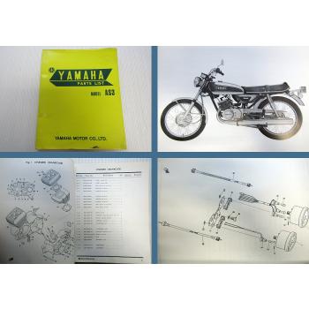 Yamaha AS3 Ersatzteilkatalog Parts list Ersatzteilliste 1971