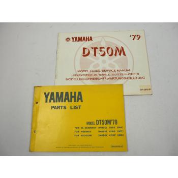 Yamaha DT50M Type 2M4 2M7 2M8 Spare Parts Catalogue Ersatzteilliste 1979