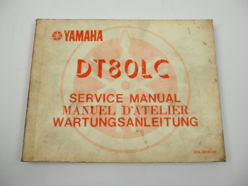 Yamaha DT80 LC 37A ab 1983 Werkstatthandbuch Reparaturanleitung Service Manual