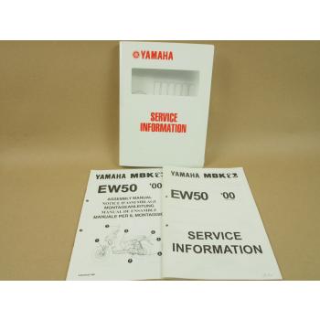 Yamaha EW50 2000 MBK Service Information Wartung Inspektion Montageanleitung