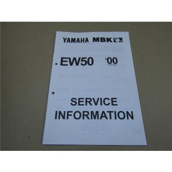 Yamaha EW50 5JH 2000 MBK Service Information Wartung Inspektion