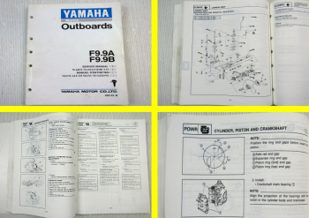 Yamaha F9.9A F9.9B Werkstatthandbuch Wartung Außenbordmotor Service Manual