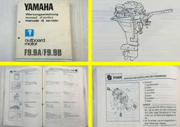 Yamaha F9.9A F9.9B Werkstatthandbuch Wartungsanleitung Außenbordmotor 1985