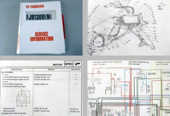 Yamaha FJR1300(N) 5JW1-SG1 Modell 2001 Service Information Schaltplan