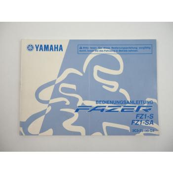 Yamaha FZ1 S SA RN16 Fazer Bedienungsanleitung Betriebsanleitung 2009