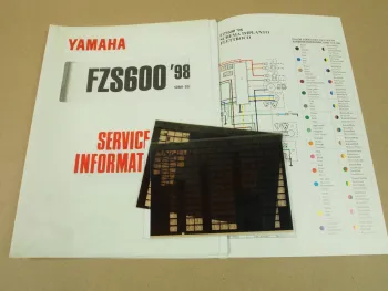 Yamaha FZS600 1998 Service Information Inspektion Wartung Schaltplan Elektrik