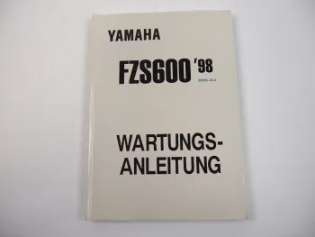 Yamaha FZS600 5DM1 Werkstatthandbuch Wartungsanleitung 1998