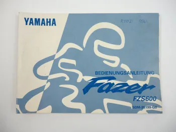 Yamaha FZS600 RJ02 Fazer 5DM Bedienungsanleitung Betriebsanleitung 1997