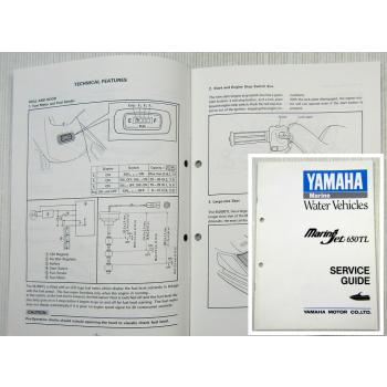 Yamaha Marine Jet MJ650TL Service Guide technical feature and construction 1989