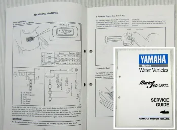 Yamaha Marine Jet MJ650TL Service Guide technical feature and construction 1989