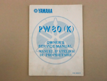 Yamaha PW80 (K) Owners Service Manual Manuel datelier du proprietaire 1982