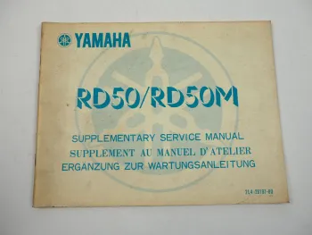 Yamaha RD50 RD50M 2E0 2L4 2U1 Werkstatthandbuch Ergänzung 1978