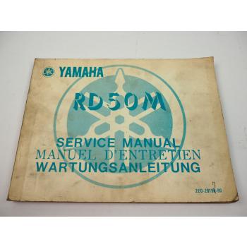 Yamaha RD50M 2E0 ab 1977 Werkstatthandbuch Reparaturanleitung Service Manual