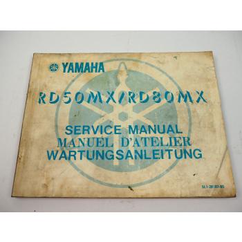 Yamaha RD50MX 5L11RD80MX 5G1 Werkstatthandbuch 1981 Service Manual Reparatur