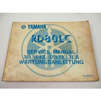 Yamaha RD80LC LC1 10X Werkstatthandbuch 01/82 Reparaturanleitung Service Manual