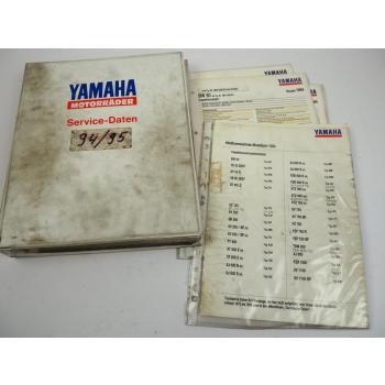 Yamaha Service Daten 61 Inspektionsblätter 1994 1995 Zweirad Inspektionsblatt