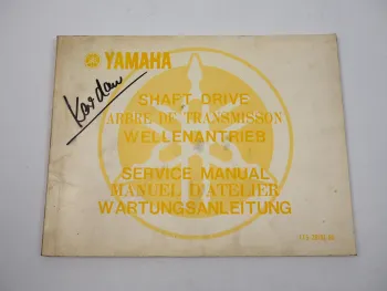 Yamaha Wellenantrieb Kardanantrieb Werkstatthandbuch Reparaturanleitung 1977