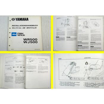 Yamaha WR500 WJ500 Installationshandbuch Montage Wartung Assembly Manual