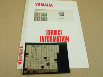 Yamaha XC125 Roller 1995 Service Information Schaltplan Wartungsanleitung