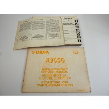 Yamaha XJ 650 4K0 11N Wartungsanleitung Werkstatthandbuch Reparaturanleitung