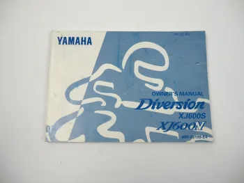 Yamaha XJ600 S N Diversion Owners Manual Bedienungsanleitung 1997 englisch