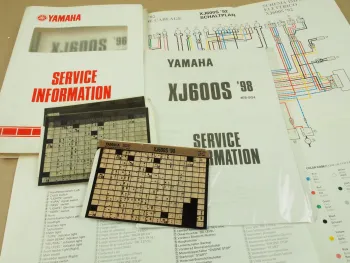 Yamaha XJ600S 1992-1998 4EB Service Information Wartung Reparaturanleitungen