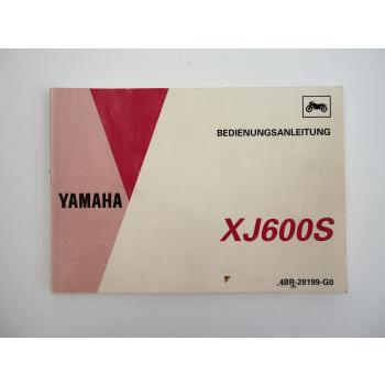 Yamaha XJ600S Bedienungsanleitung Betriebsanleitung 1993