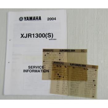 Yamaha XJR1300 (S) 2004 Service Information Wartungsanleitung Reparaturanleitung