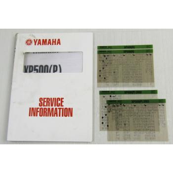 Yamaha XP500 N / P 5GJ Tmax 2001/ 2002 Service Information + Wartungsanleitung