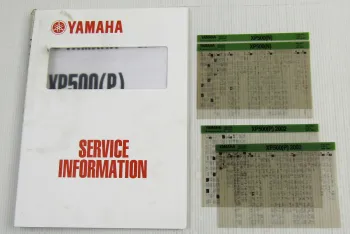 Yamaha XP500 N / P 5GJ Tmax 2001/ 2002 Service Information + Wartungsanleitung