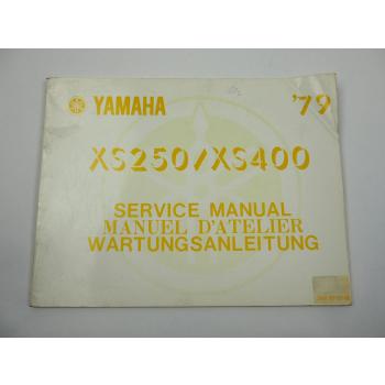 Yamaha XS250 XS400 3N6 Werkstatthandbuch Wartungsanleitung Ergänzung 1979