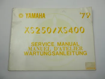 Yamaha XS250 XS400 3N6 Werkstatthandbuch Wartungsanleitung Ergänzung 1979