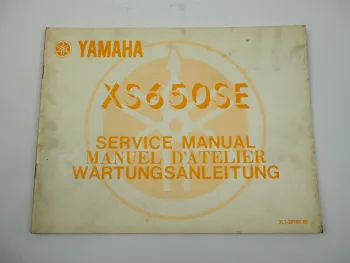 Yamaha XS650SE 3L1 Werkstatthandbuch Wartungsanleitung Ergänzung 1979