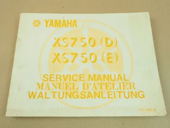 Yamaha XS750 D E Werkstatthandbuch Reparaturanleitung Service Manual 1978