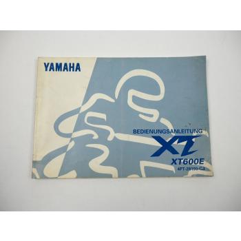 Yamaha XT600E 4PT Bedienungsanleitung Betriebsanleitung 1997
