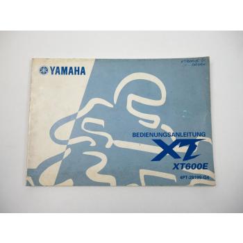 Yamaha XT600E 4PT Bedienungsanleitung Betriebsanleitung 1998