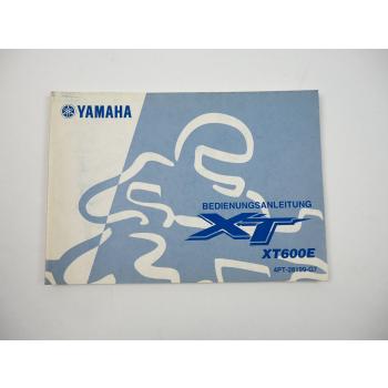 Yamaha XT600E 4PT Bedienungsanleitung Betriebsanleitung 2001
