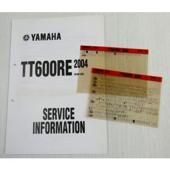 Yamaha XT600RE 2004 Service Information Wartung + Repair Manual englisch