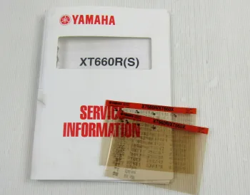 Yamaha XT660 R / XT660 X Service Information 2004 Wartung Reparaturanleitung