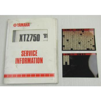 Yamaha XTZ750 1989-1991 Service Information + Wartungsanleitung