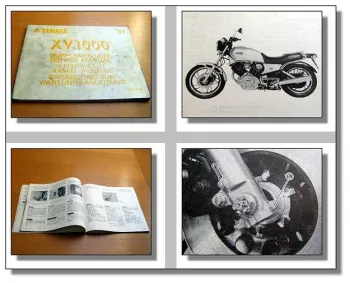 Yamaha XV1000 TR1 Reparaturanleitung Ergänz Werkstatthandbuch Wartungsanleitung