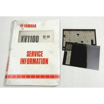 Yamaha XV1000 XV1100 + SE 1986 - 1994 Service Information Wartungsanleitung