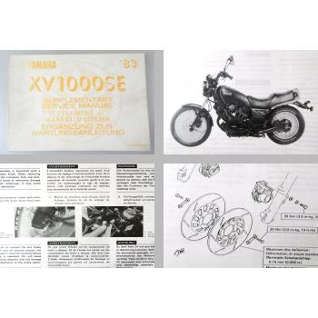 Yamaha XV1000SE 23W Werkstatthandbuch Ergänzung 1983