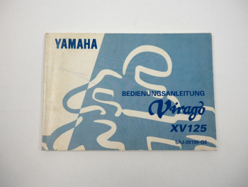 Yamaha XV125 Virago 5AJ Bedienungsanleitung Betriebsanleitung 1996
